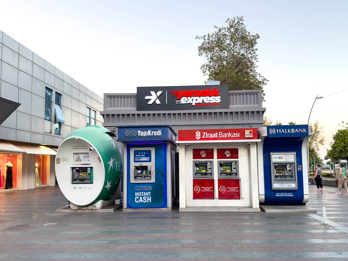 ATMs in Turkey.