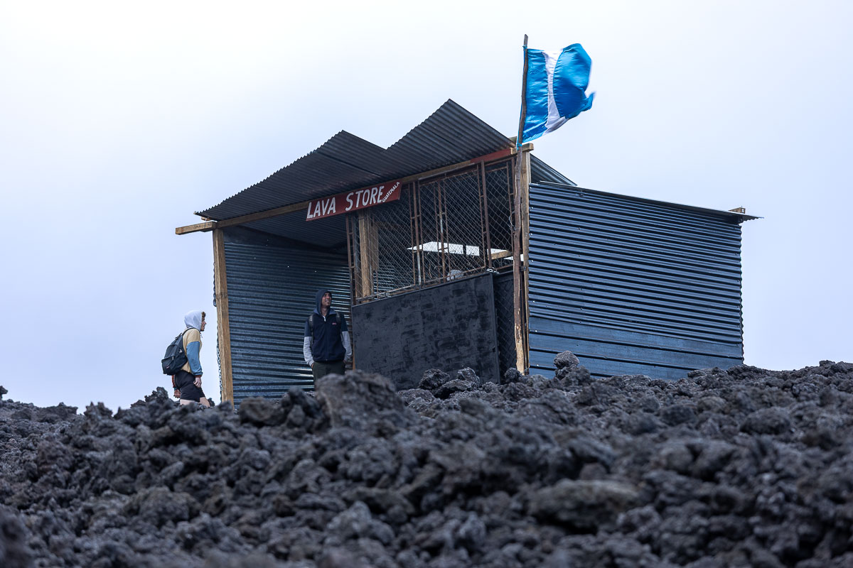 Lava shop on Pacaya Volcano.