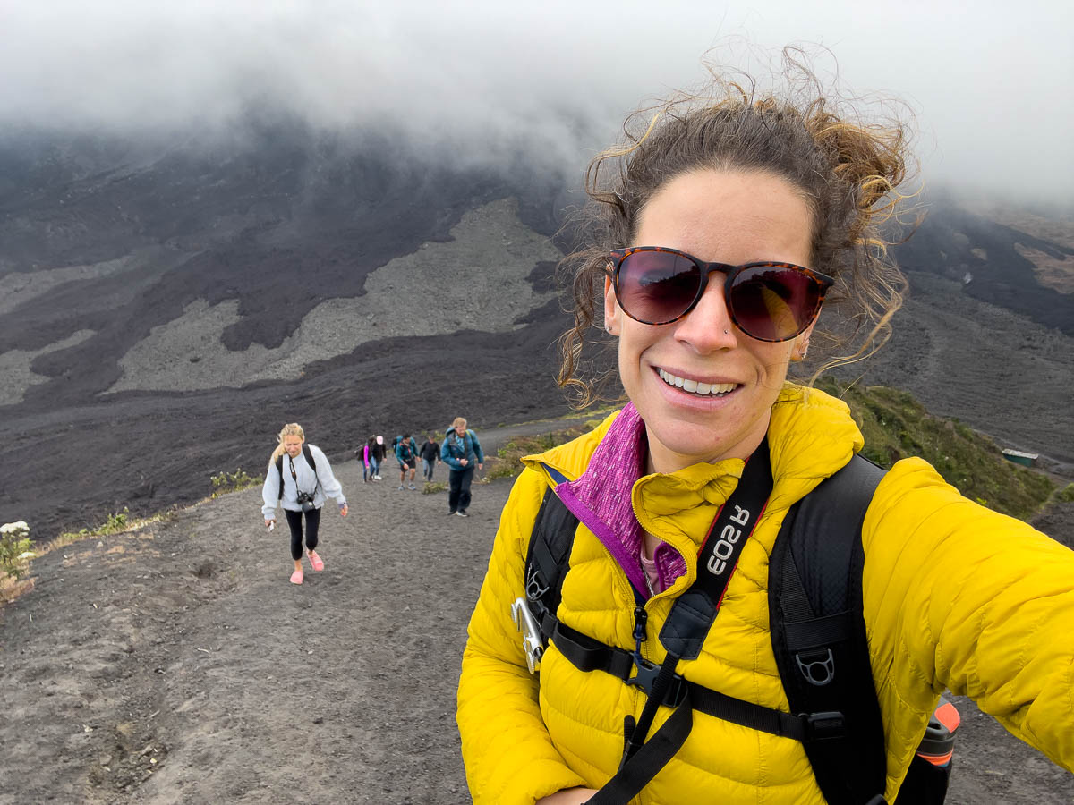 Nina on the Pacaya Volcano hike.