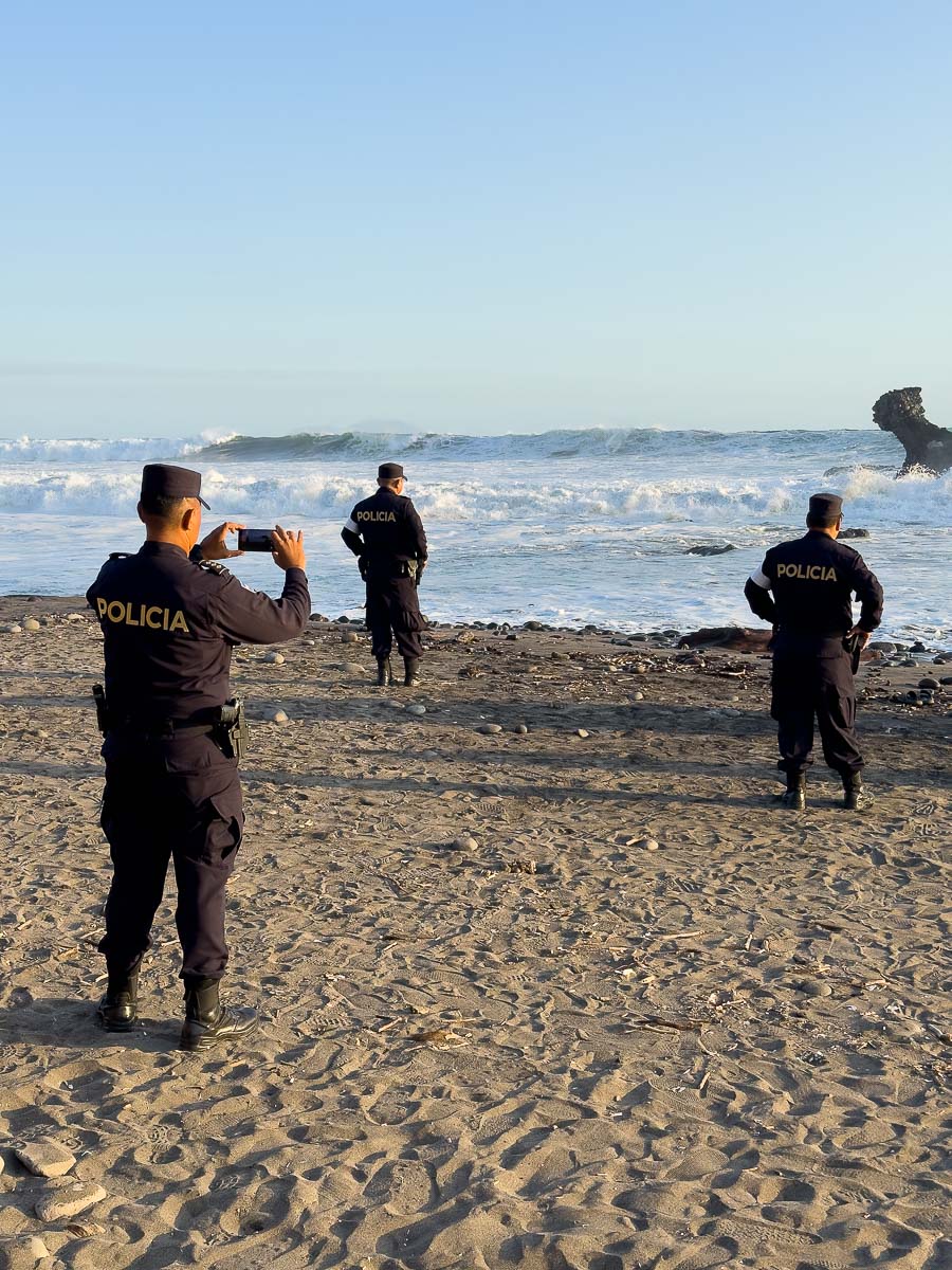 El Tunco El Salvador-police photo.