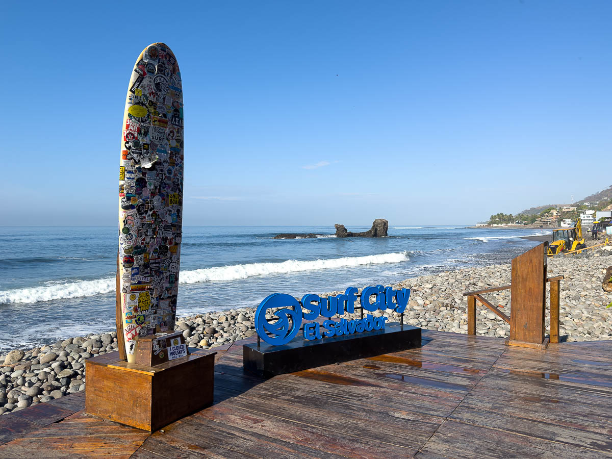 El Tunco El Salvador- surf city sign