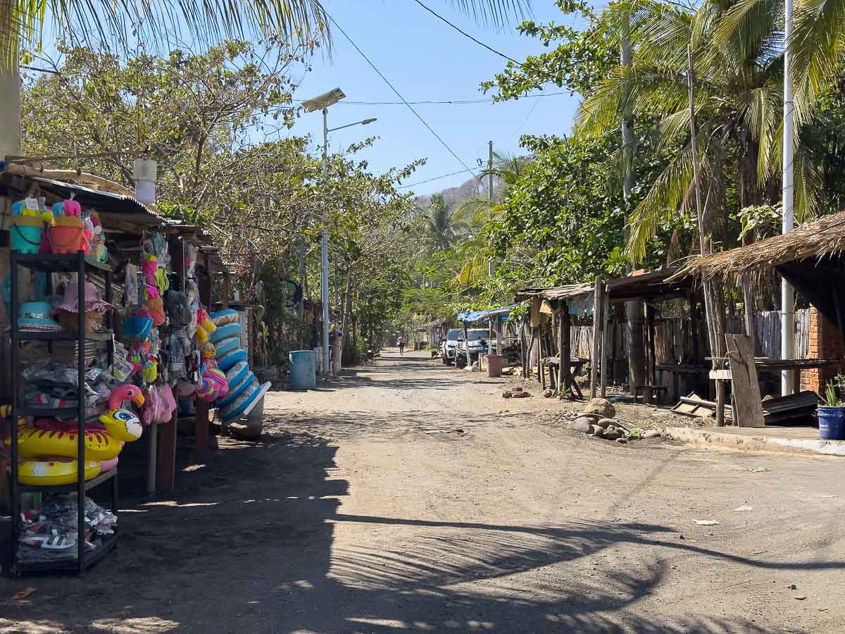 Mizata El Salvador- road