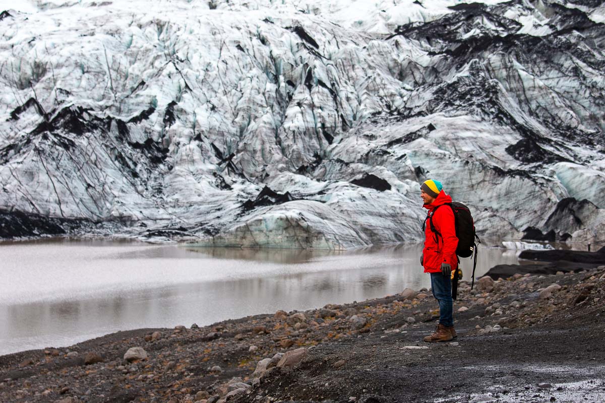 Solheimajokull Glacier garrett wandering.