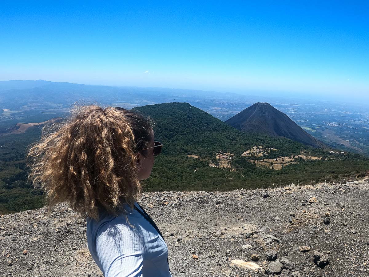 Santa Ana volcano nina with view on hike