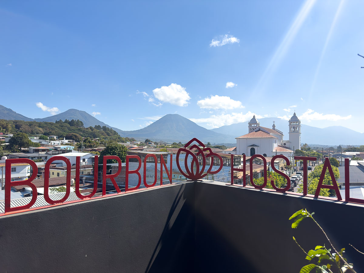 Juayua bourbon hostal view.