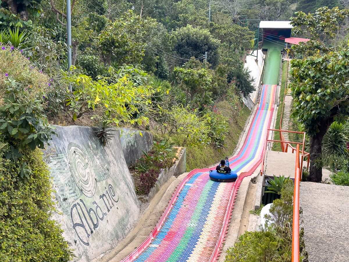 slide at cafe albania apaneca