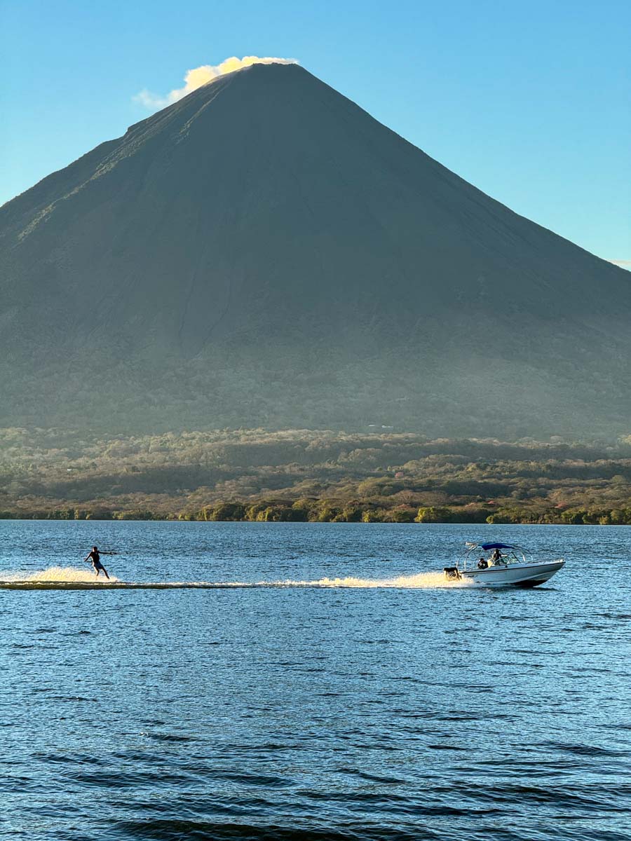 Boat on Lake Nicaragua at Playa El Perú, Ometepe