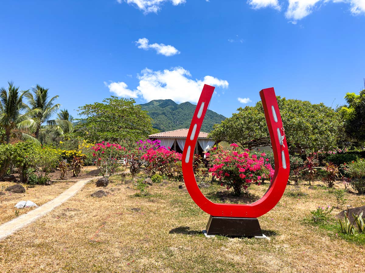 Finca Montaña Sagrada with Maderas Volcano behind, Ometepe