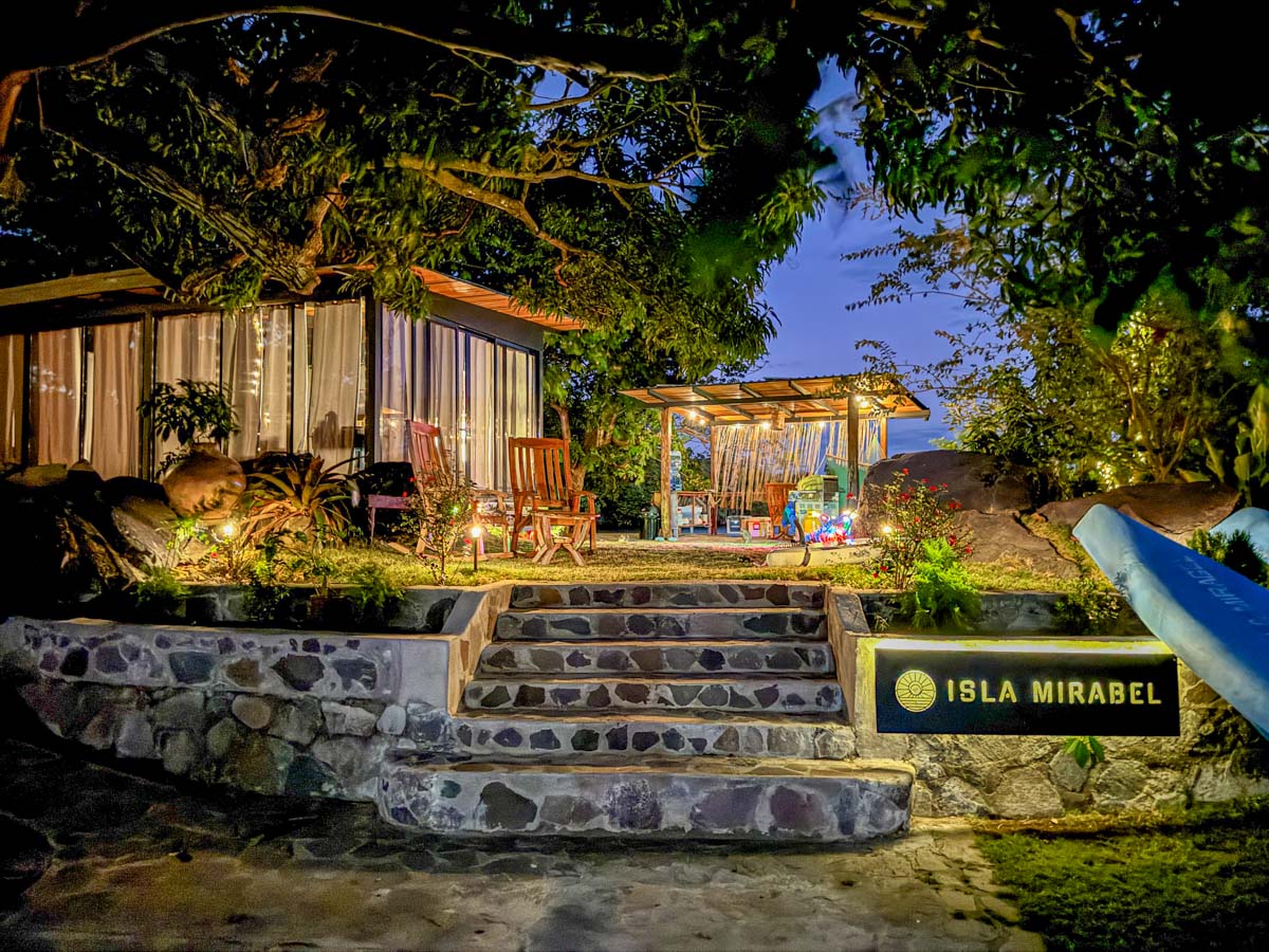 Isla Mirabel at night under the stars, Lake Nicaragua