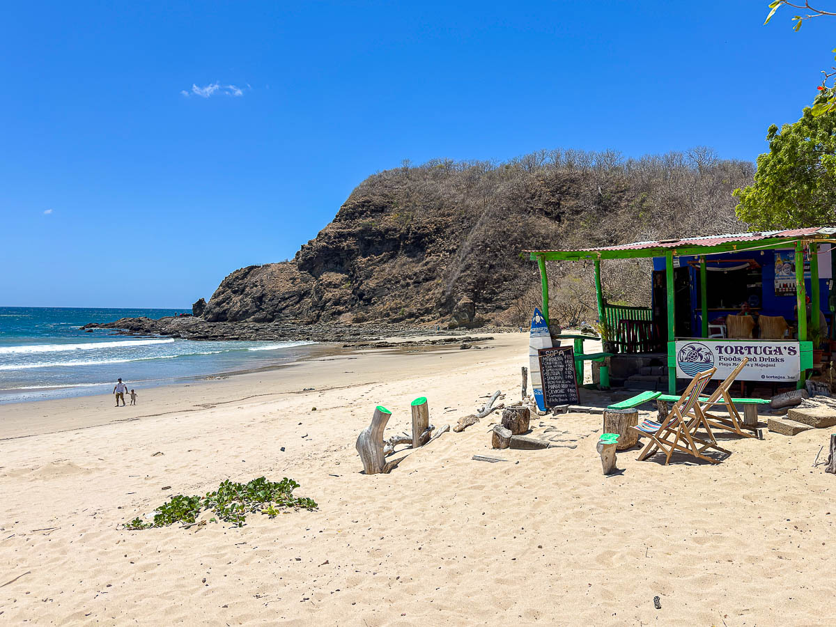 Playa Mayagual, one of the smaller beaches near Maderas and San Juan del Sur